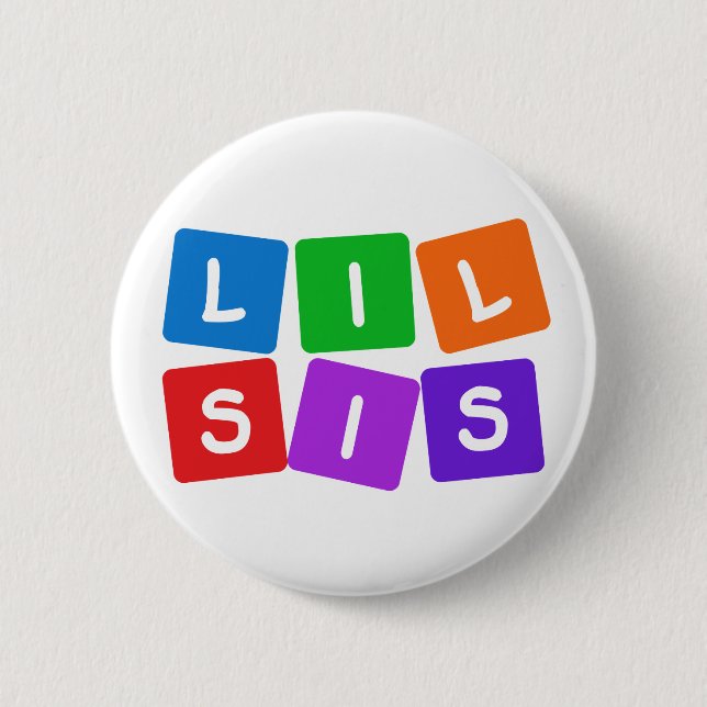 Badge Rond 5 Cm Bouton Little Sis (Devant)
