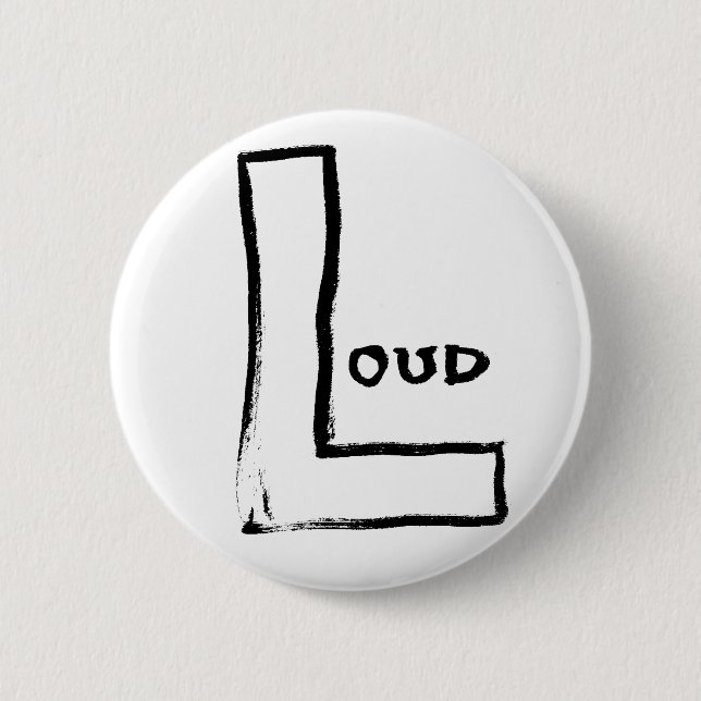 Badge Rond 5 Cm Bouton LOL Loud (Devant)