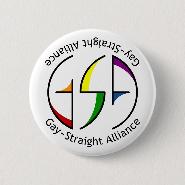 Badge Rond 5 Cm Bouton lumineux rond de rotation GSA (Devant)