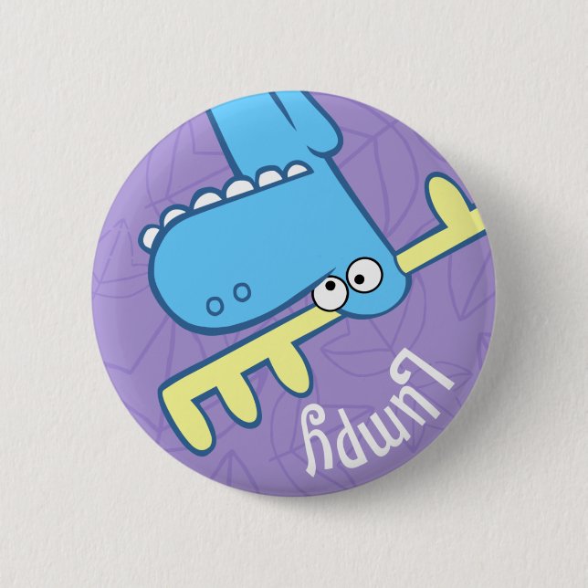 Badge Rond 5 Cm Bouton Lumpy Cute (Devant)