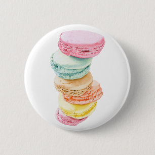 Badge Rond 5 Cm Bouton Macarons