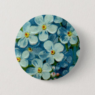Badge Rond 5 Cm Bouton maçonnique de myosotis de franc-maçon