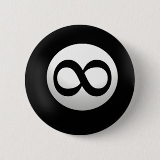 Badge Rond 5 Cm Bouton magique de boule d'infini