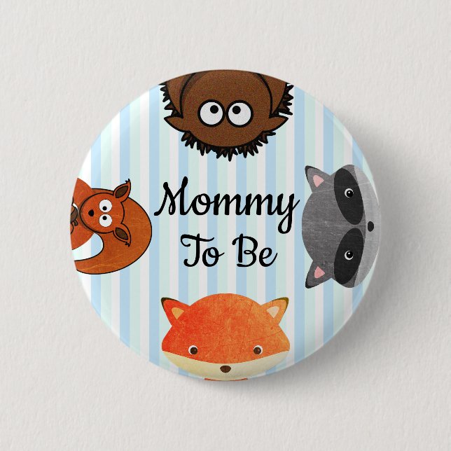 Badge Rond 5 Cm Bouton Maman à être Baby shower (Devant)