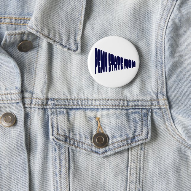 Badge Rond 5 Cm Bouton Maman Penn State (En situation)