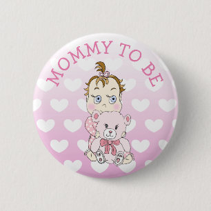 Badge Rond 5 Cm Bouton Maman to Be Baby shower