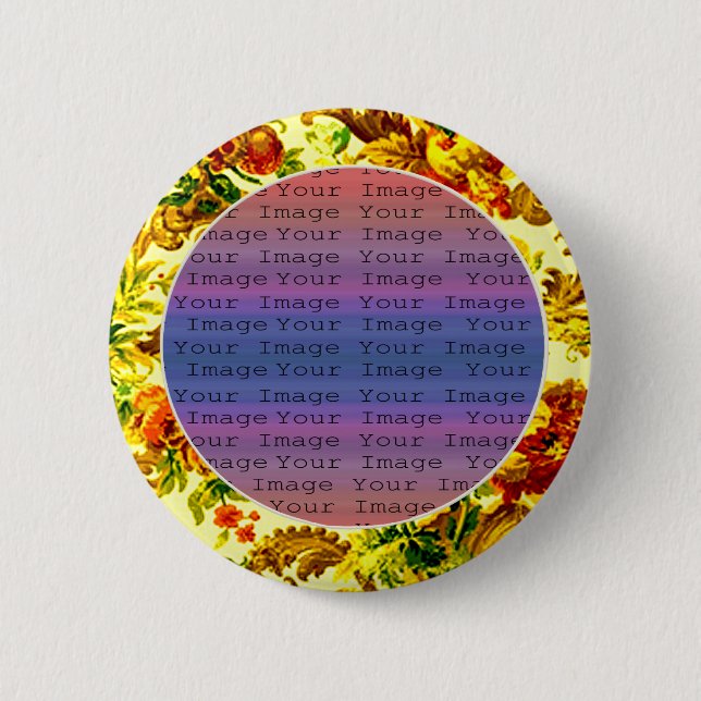 Badge Rond 5 Cm Bouton Mariage du printemps (Devant)