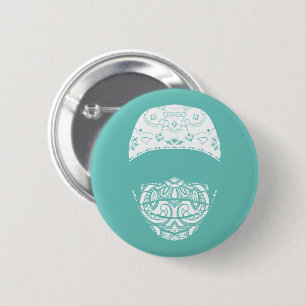 Badge Rond 5 Cm bouton masqué cachemire