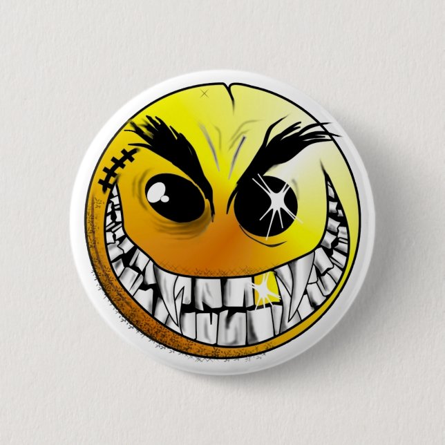 Badge Rond 5 Cm Bouton mauvais (Devant)