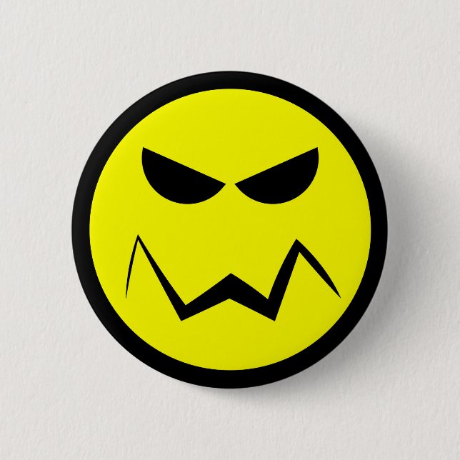 Badge Rond 5 Cm Bouton Mean Mister Face (Devant)