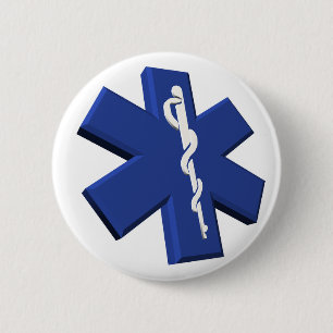 Badge Rond 5 Cm Bouton Médicale de symbole