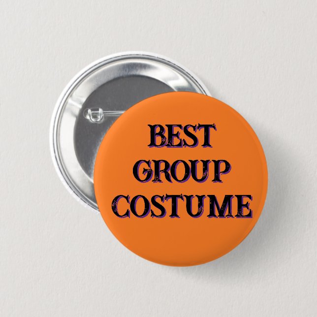 Badge Rond 5 Cm Bouton "Meilleur costume de groupe" (Devant & derrière)