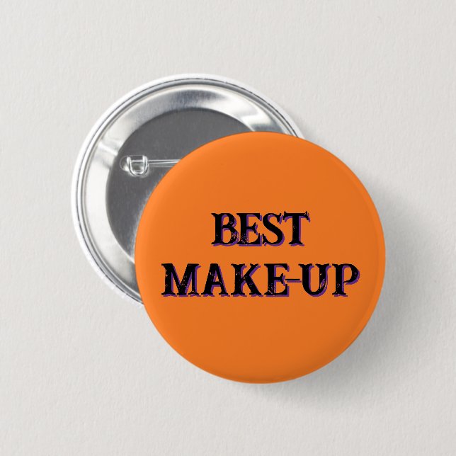 Badge Rond 5 Cm Bouton "Meilleur maquillage" (Devant & derrière)