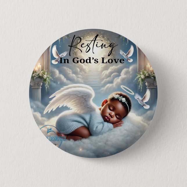 Badge Rond 5 Cm Bouton Mémorial (Devant)