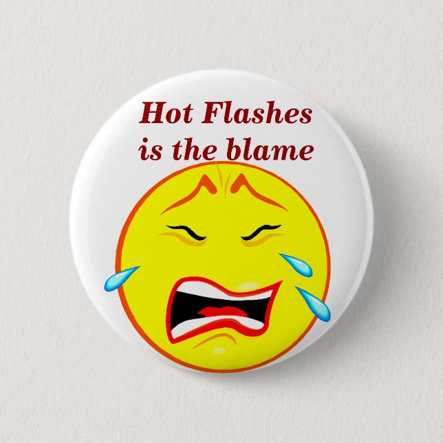 Badge Rond 5 Cm Bouton Ménopause Moment_ (Devant)