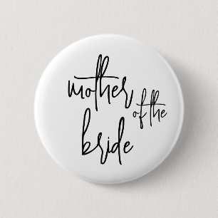 Badge Rond 5 Cm Bouton Mère la mariée