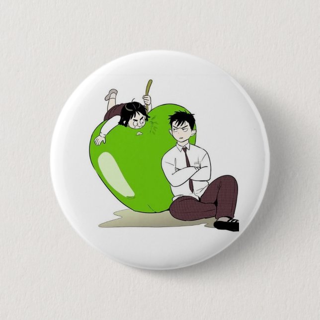 Badge Rond 5 Cm Bouton Miae et choel (Devant)