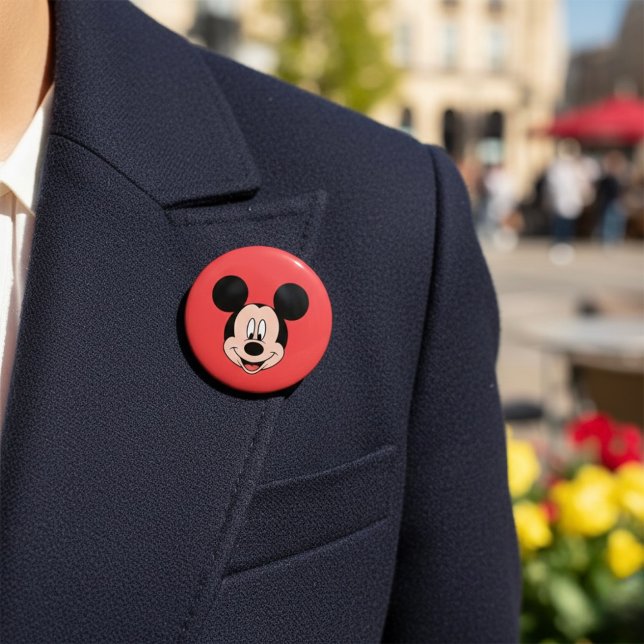 Badge Rond 5 Cm Bouton Micky (Créateur téléchargé)