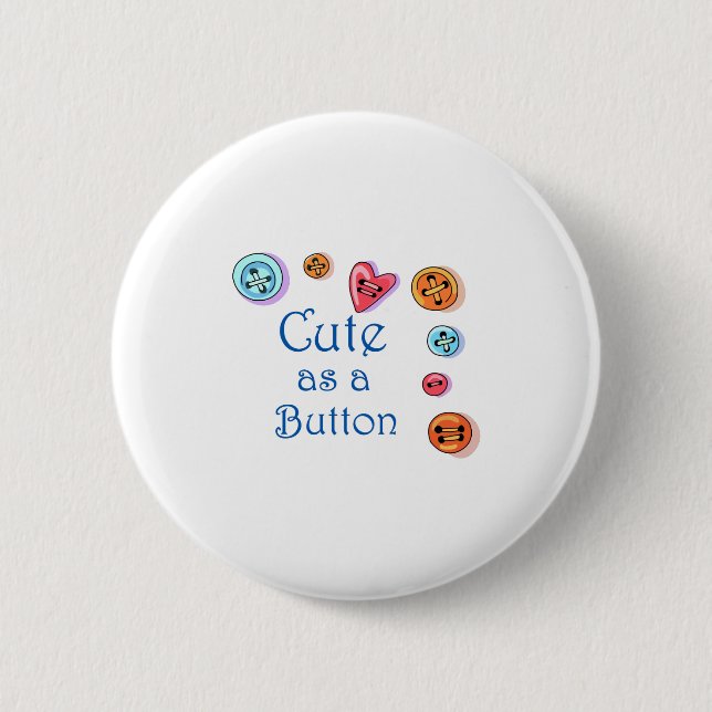 Badge Rond 5 Cm Bouton mignon (Devant)