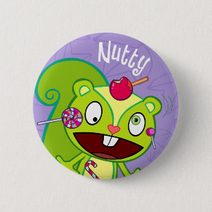 Badge Rond 5 Cm Bouton mignon à noix