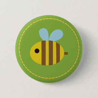 Badge Rond 5 Cm Bouton mignon d'abeille