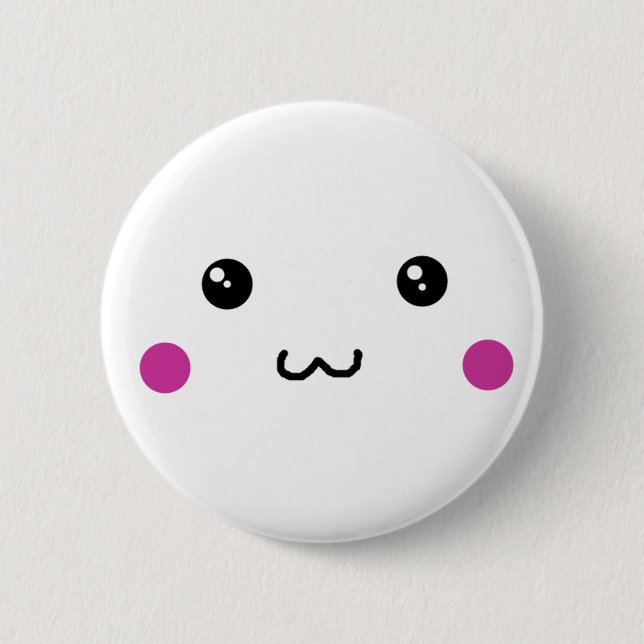 Badge Rond 5 Cm Bouton mignon d'Anime (Devant)