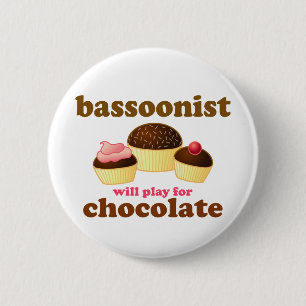 Badge Rond 5 Cm Bouton mignon de basson