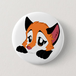 Badge Rond 5 Cm Bouton mignon de Fox