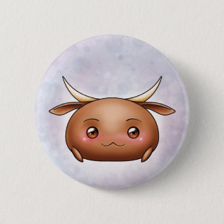 Badge Rond 5 Cm Bouton mignon de goutte de boeuf