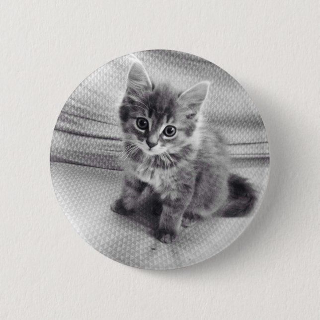 Badge Rond 5 Cm Bouton mignon de Kitty (Devant)