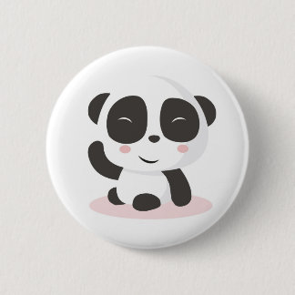 Badge Rond 5 Cm Bouton mignon de motif de panda