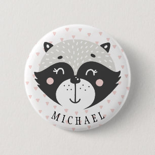 Badge Rond 5 Cm Bouton mignon de nom de faveur d'anniversaire de