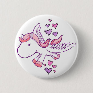 Badge Rond 5 Cm Bouton mignon de Pegasus de bébé
