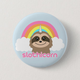 Badge Rond 5 Cm Bouton mignon de Pin d'insigne de licorne de