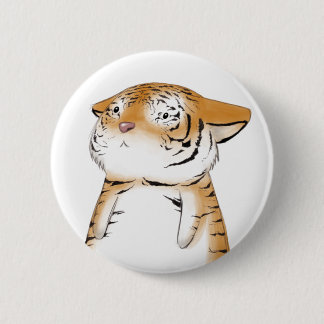 Badge Rond 5 Cm Bouton mignon de tigre