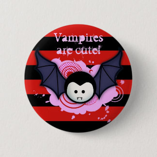 Badge Rond 5 Cm Bouton mignon de vampire
