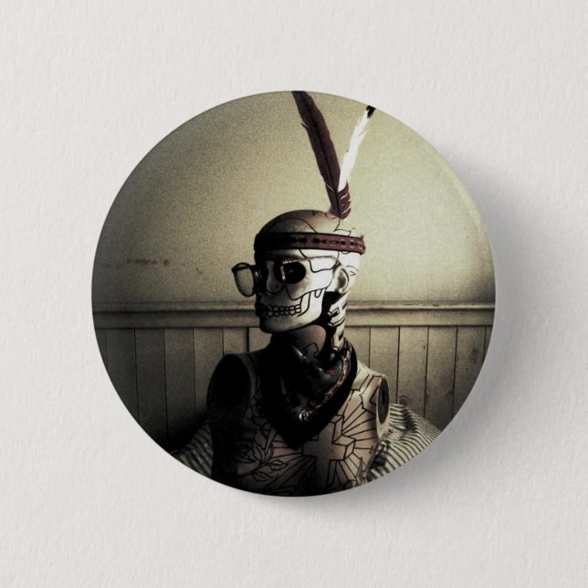 Badge Rond 5 Cm Bouton miniature de tigres (Devant)