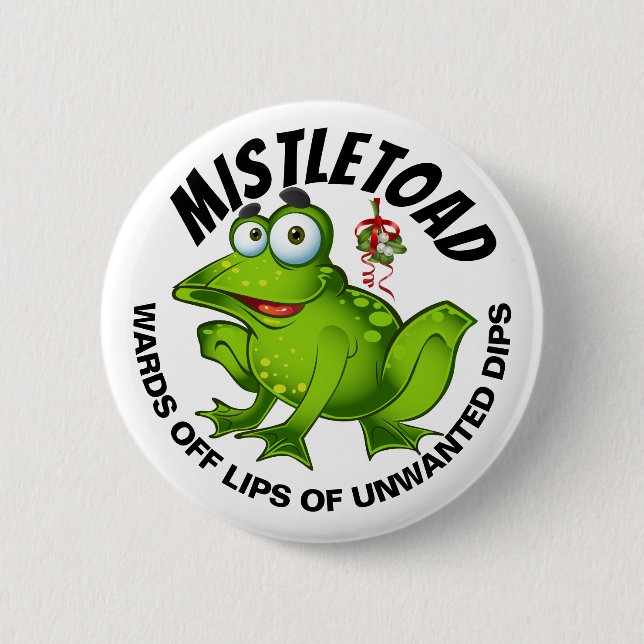 Badge Rond 5 Cm Bouton MISTLETOAD (Devant)