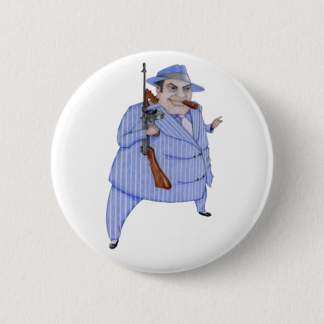 Badge Rond 5 Cm Bouton Mob Boss (Devant)