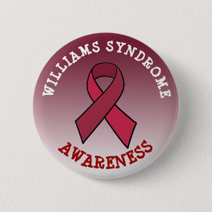 Badge Rond 5 Cm Bouton Mois de sensibilisation au syndrome William