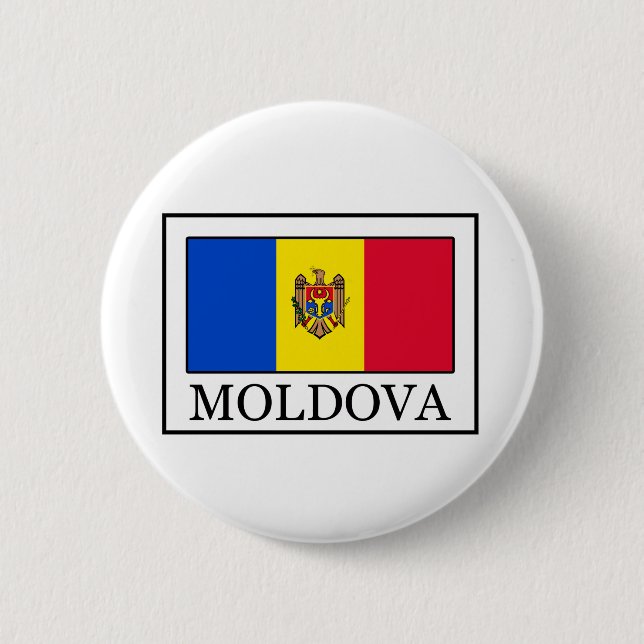 Badge Rond 5 Cm bouton Moldavie (Devant)