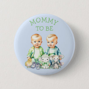 Badge Rond 5 Cm Bouton Mommy personnalisée pour être Baby shower