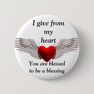 Badge Rond 5 Cm Bouton Mon Coeur Donne_