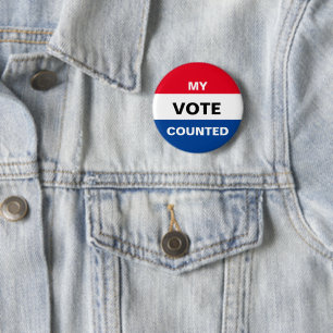 Badge Rond 5 Cm Bouton Mon vote compté