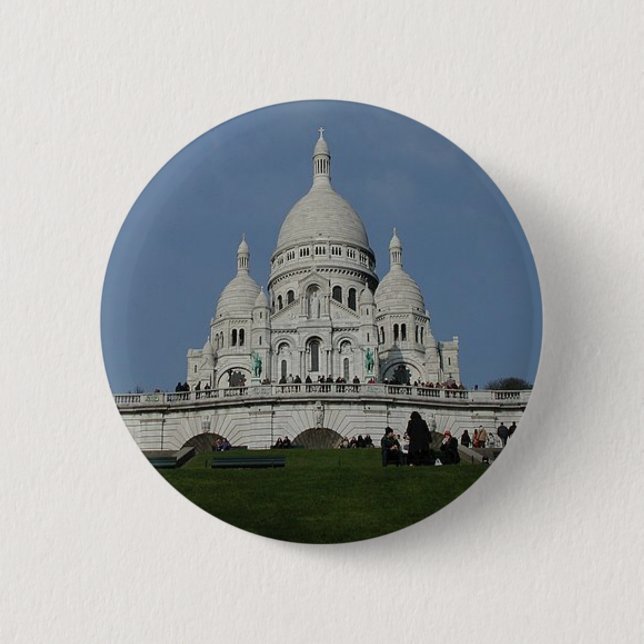 Badge Rond 5 Cm Bouton Montmartre (Devant)