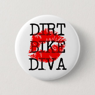 Badge Rond 5 Cm Bouton Motocross Dir Bike Diva