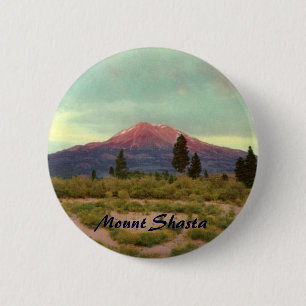 Badge Rond 5 Cm Bouton Mount Shasta