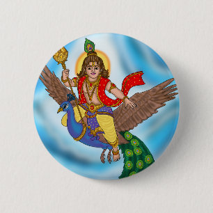 Badge Rond 5 Cm Bouton Murugan enfant