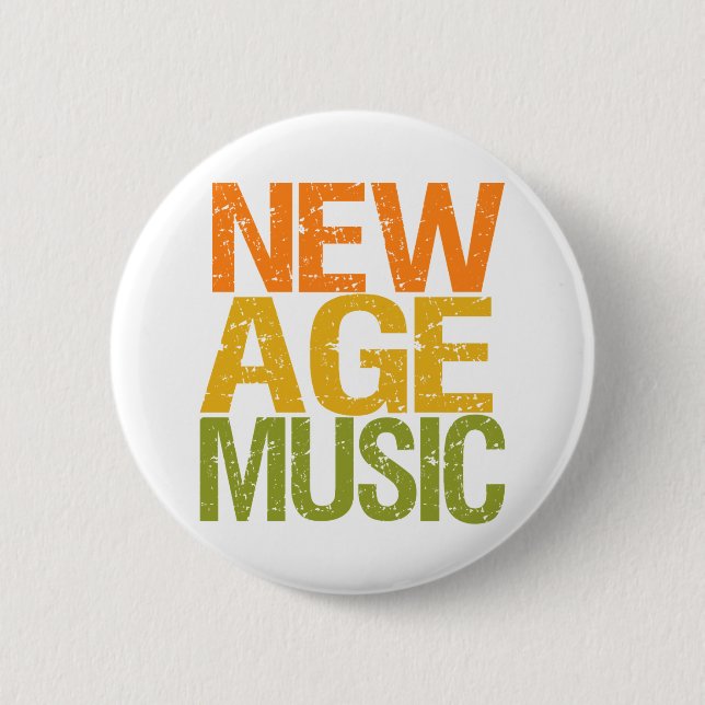 Badge Rond 5 Cm Bouton Musique du nouvel âge (Devant)