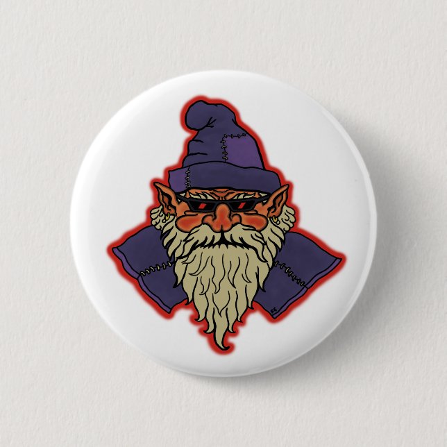 Badge Rond 5 Cm bouton nain frais (Devant)